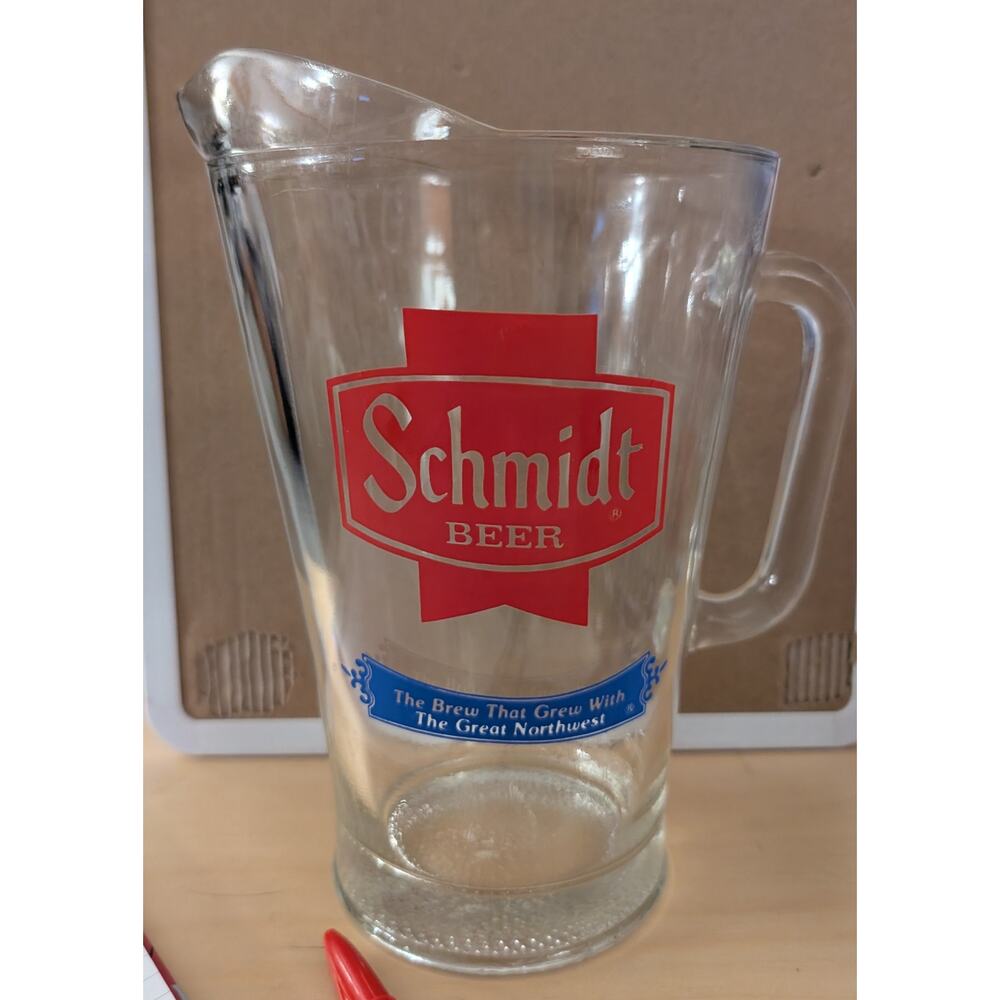 🍀Vintage Schmidt Beer Pitcher